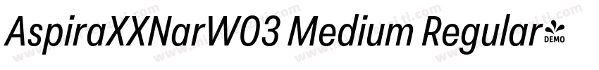 AspiraXXNarW03 Medium Regular字体转换